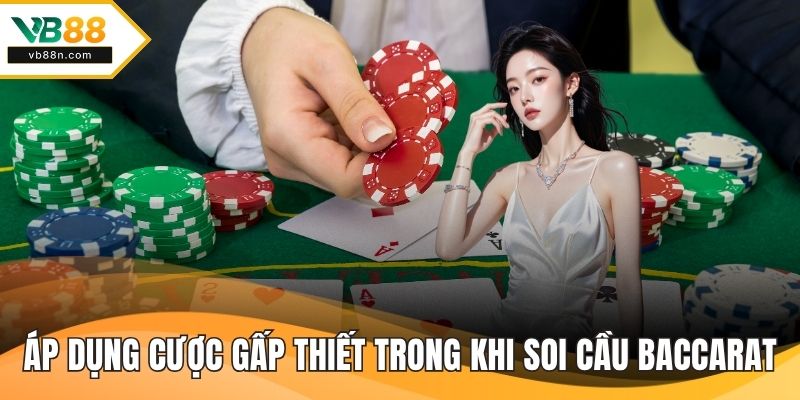 Áp dụng cược gấp thiết trong khi soi cầu baccarat